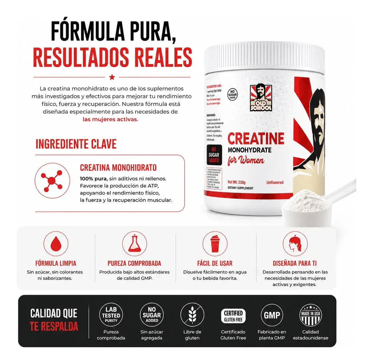 Old School Labs Creatina Monohidratada