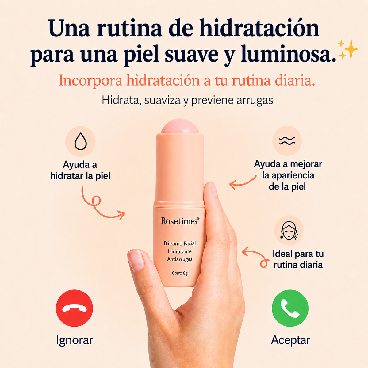 Bálsamo Antiarrugas Efecto Instantáneo — Hidratación Profunda 24h